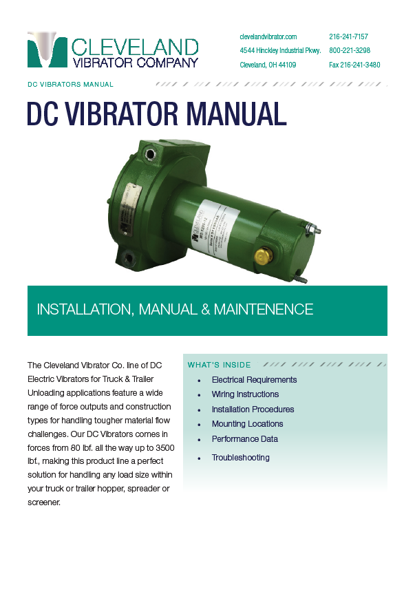 DC Vibrator Manual